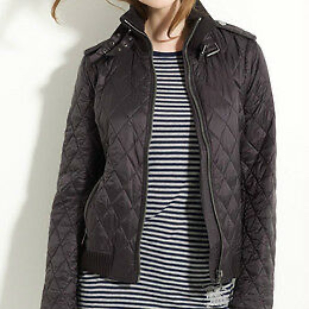 Burberry Brit Convertible Quilted Jacket Size Small